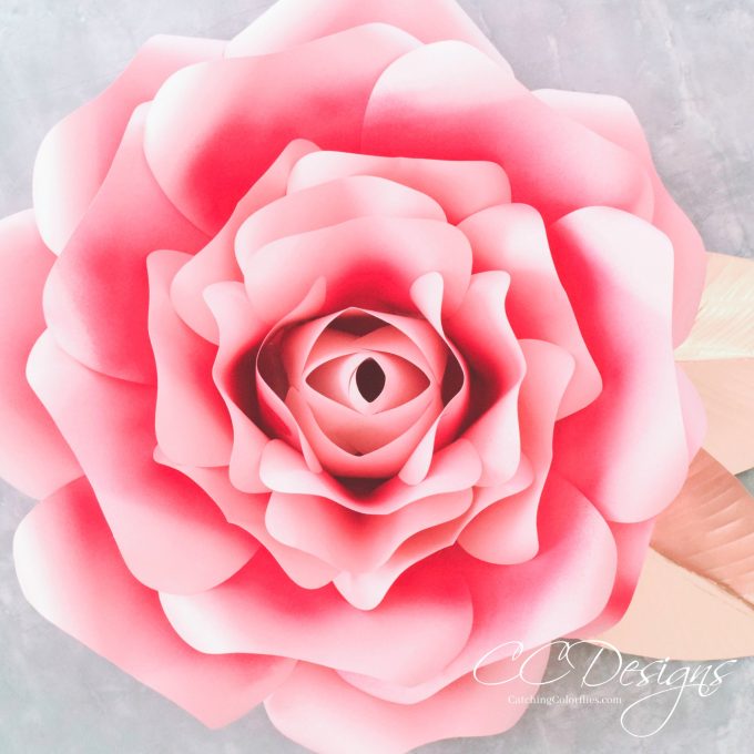 Giant Paper Flowers-How to Make Paper Garden Roses with Step by